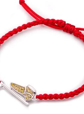 时尚休闲运动风！短道速滑溜冰鞋手链项链轻奢简约锁骨链百搭手绳