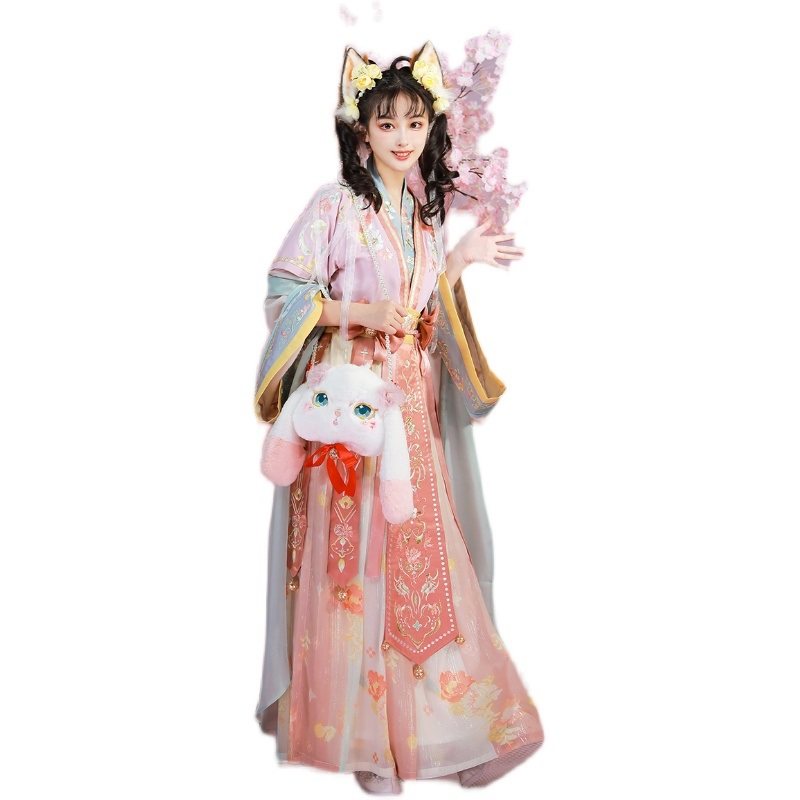 东月棠x重工绣花汉元素秋冬季汉服 东月棠汉服