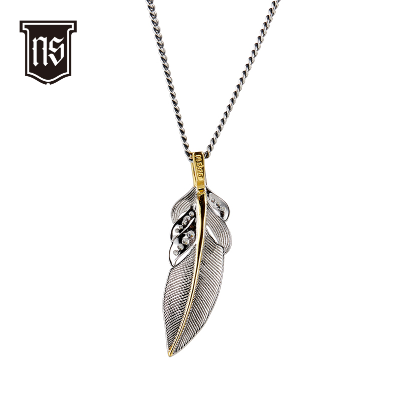 NATIVE STRANGER翅膀项链925银 N10-1076 羽毛项链 - 图1