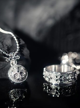 NATIVE STRANGER十字排列戒指925银