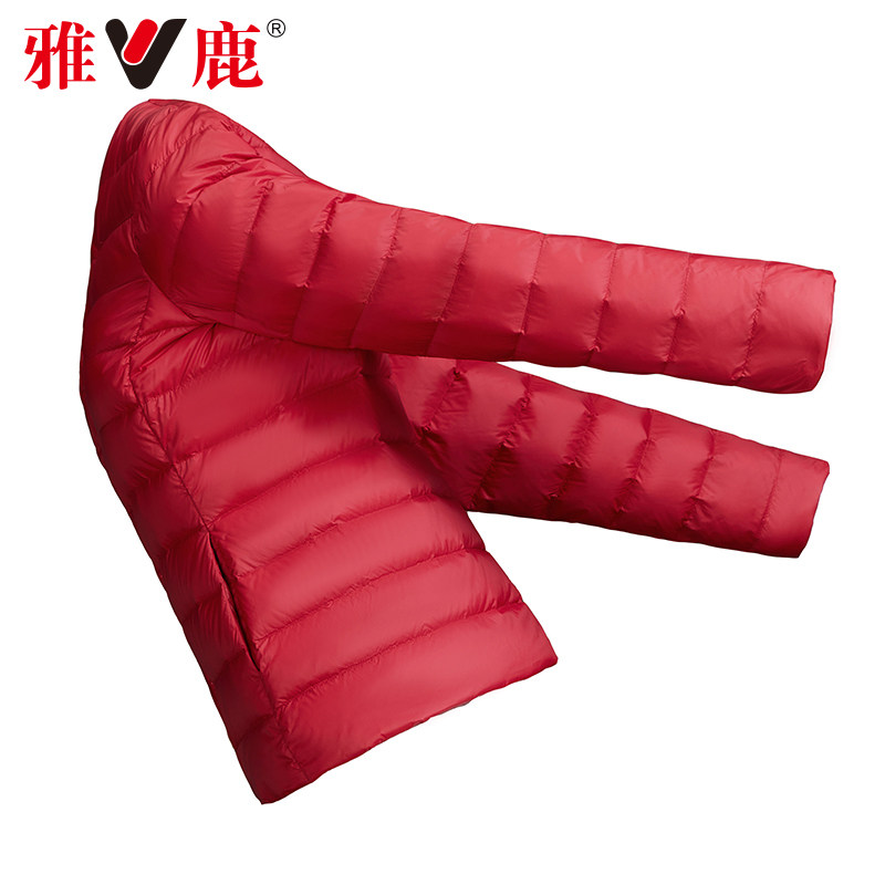 雅鹿轻薄款2022年新款短款羽绒服 雅鹿服饰羽绒服