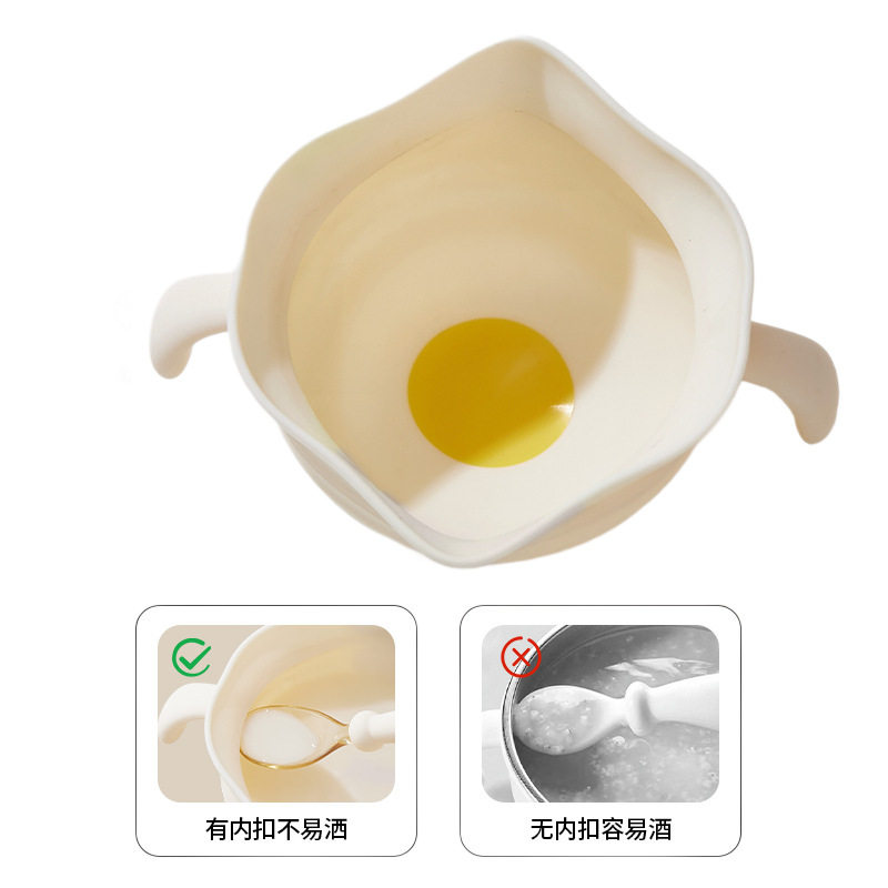辅食碗鹰嘴蛋花硅胶训练吃饭婴儿专用吸盘儿童餐具宝宝辅食工具,淘宝优惠券,粉丝福利购,淘宝优惠卷