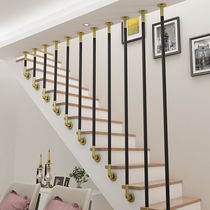 Iron Art Guard Rail Fence Stairway Armrest Indoor Home Guardrails Nordic Modern Minima Side Iron Art Water Pipe Decoration