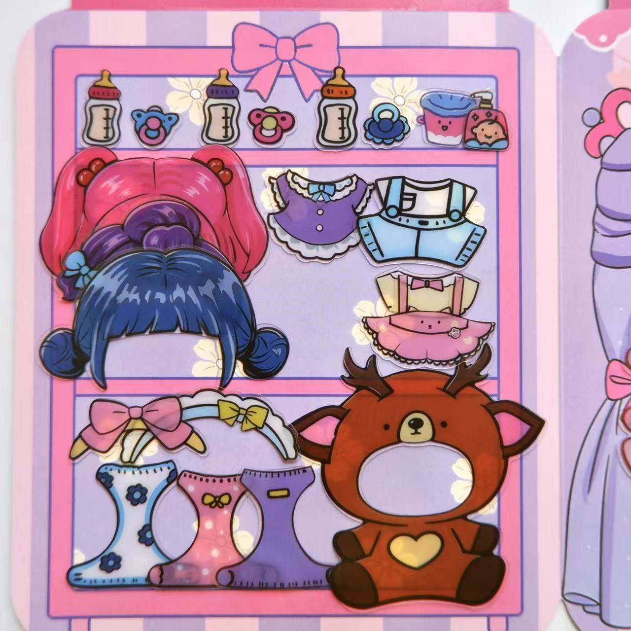 猎魔女团照顾宝宝果冻贴纸安静书本儿童益智手工diy解压玩具贴画,淘宝优惠券,粉丝福利购,淘宝优惠卷