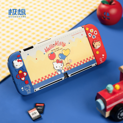 极想任天堂Switch2保护套装OLED限定礼盒HelloKitty联名款送女朋友情人节生日新年礼物IP款壳膜收纳包NS2配件 - 图3