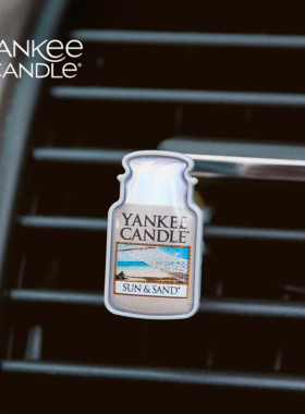 YankeeCandle扬基汽车出风口香水车载香薰车内香氛女男士持久摆件
