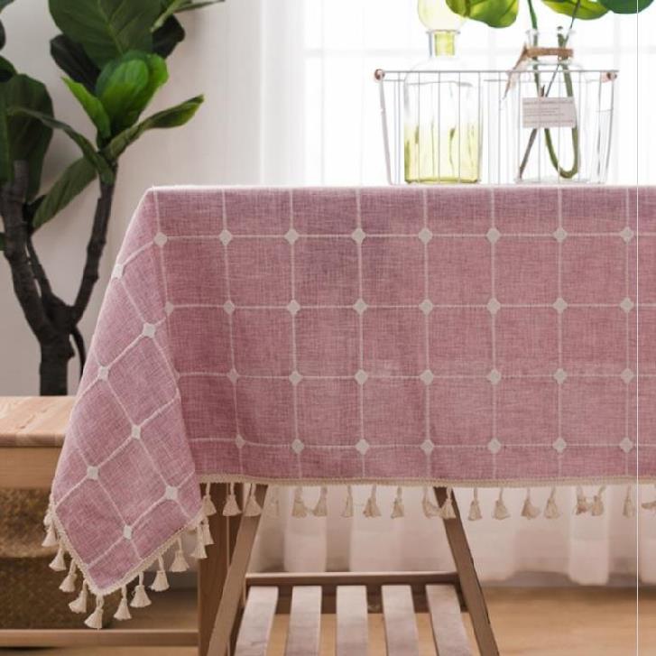 网红R2021 household O-shaped round bay window table cloth re-图0