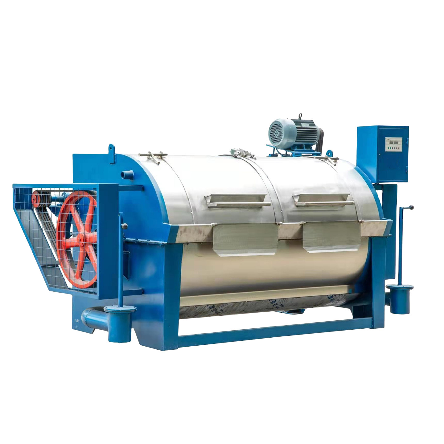 半自动卧式商用工业酒店洗衣房专用洗衣机不锈钢水洗机滤布清洗机,淘宝优惠券,粉丝福利购,淘宝优惠卷