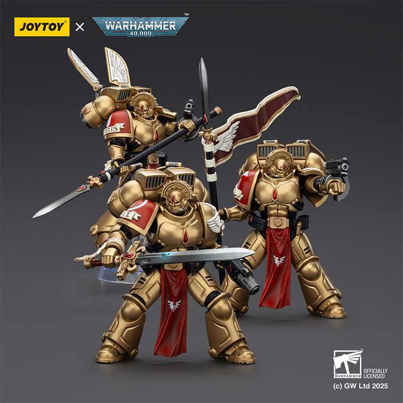 JOYTOY暗源战锤40K 圣血天使圣血卫队守卫三人组1:18可动兵人模玩,淘宝优惠券,粉丝福利购,淘宝优惠卷