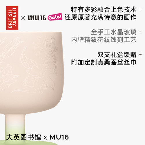 MU16大英图书馆联名糖果系列高颜值杯子礼物高脚酒杯高级感玻璃杯 - 图0