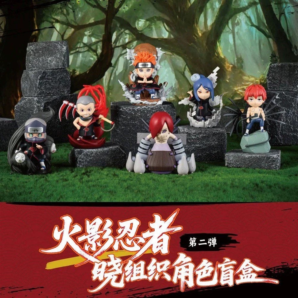 现货TOPTOY火影忍者晓组织系列盲盒手办摆件公仔玩具礼物送礼摆件 - 图0