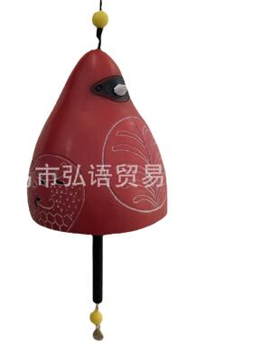 新品鸟歌铃BIRD SONG BELL树脂工艺品风铃挂件庭院家居装饰