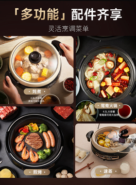 象印煎烤蒸煮多功能料理电锅