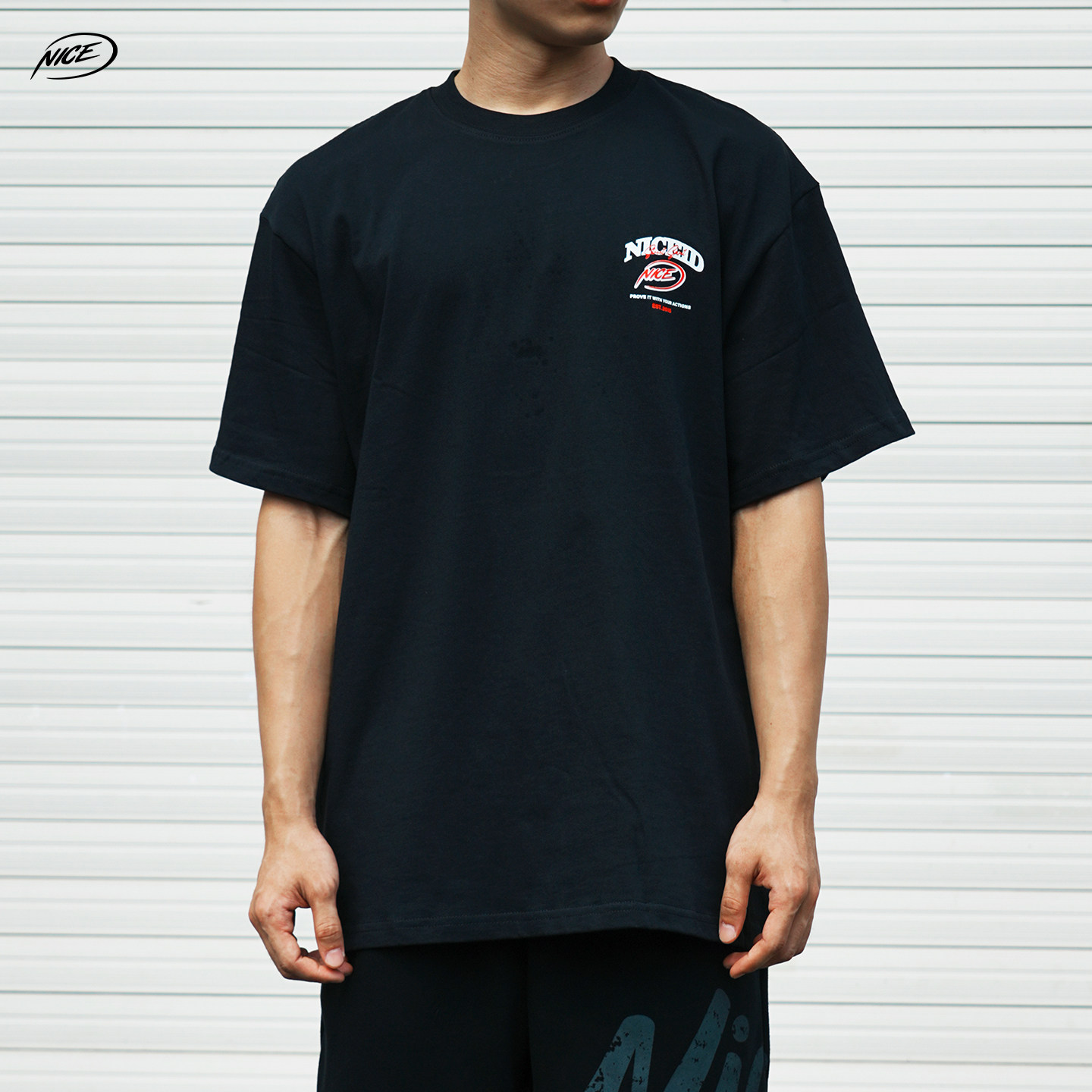 NICEID NICE 圆领运动美式T恤百搭潮流宽松小领口篮球短袖男女,淘宝优惠券,粉丝福利购,淘宝优惠卷