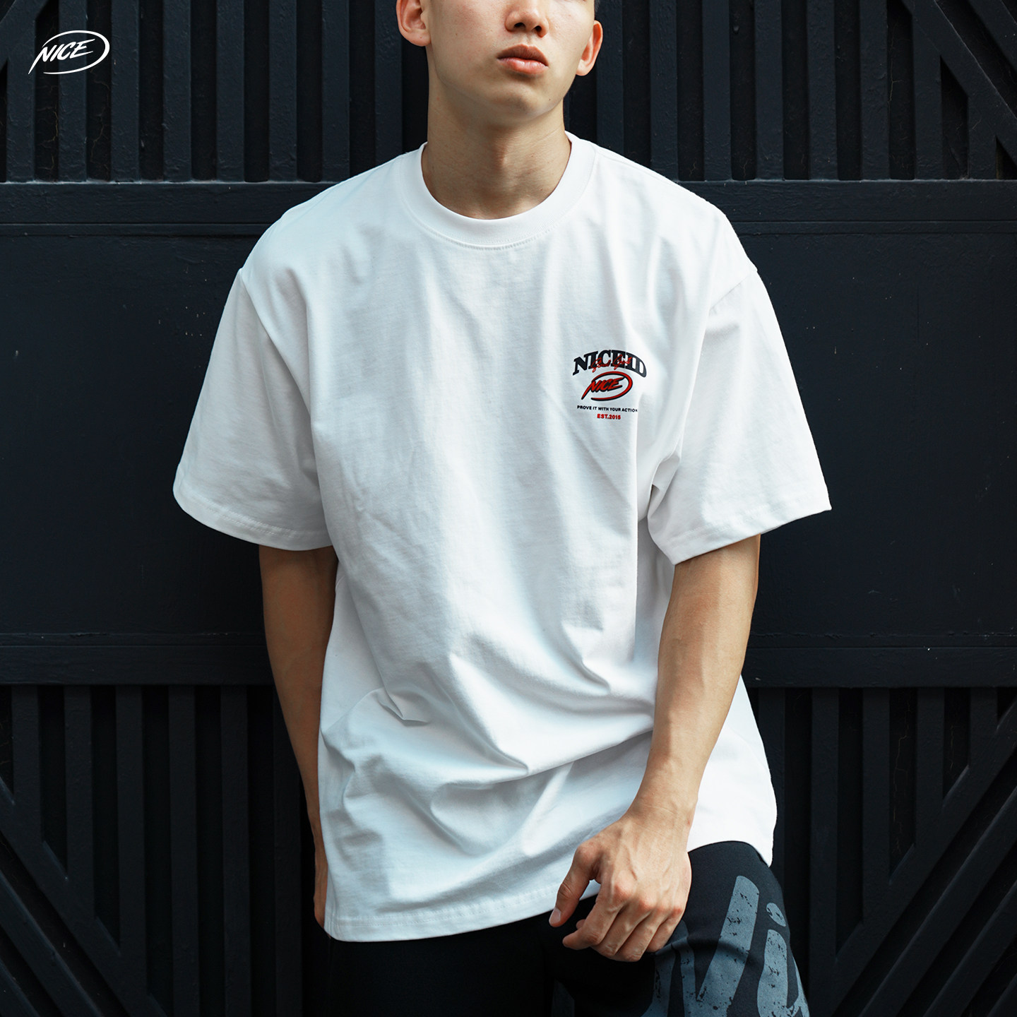 NICEID NICE 圆领运动美式T恤百搭潮流宽松小领口篮球短袖男女,淘宝优惠券,粉丝福利购,淘宝优惠卷