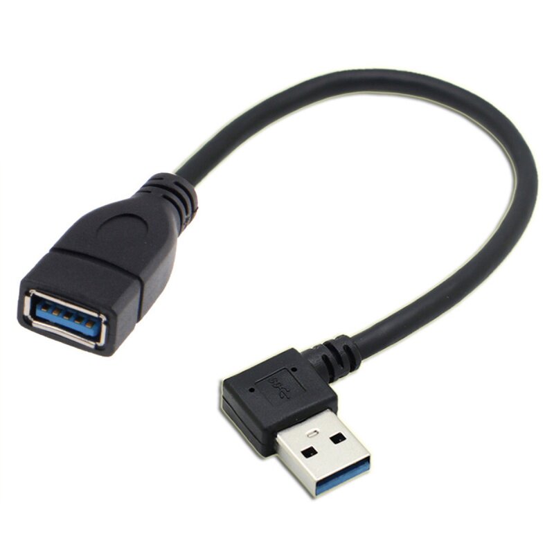 直角USB3.0公对母延长线上下左右90度弯头接U盘鼠标键盘数据线