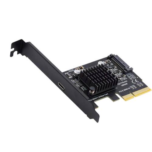 USB3.0内置PCIe转USB3.1 TYPE-E前置TYPE-C自供电19P20P扩展卡PCI-E转TypeC 支持转MINI DP TYPE-C视频输出 - 图0
