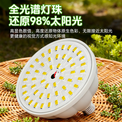 全光谱植物补光灯带线灯泡室内太阳光LED生长灯多肉绿植专用灯泡 - 图0