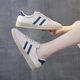 Casual flat round toe moral training shoes with soft sole and soft surface