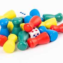 Children Play Chess Multifunctional Wooden Two-in-one Checkers Flight Chess Five Chess Elementary School Students Puzzle Pieces Toy