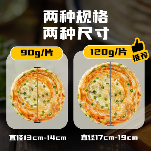 葱油饼正宗老上海风味手抓饼家庭装半成品速食特色早餐千层饼批发 - 图1