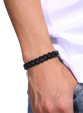 Vnox Mens Simple 3-11mm Stainless Steel Curb Cuban Link Cha