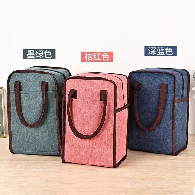 Thicked handbucking insulation bag waterproof aluminum foil lunch bag Student rice box bag Japanese handbag office workers bring rice bags