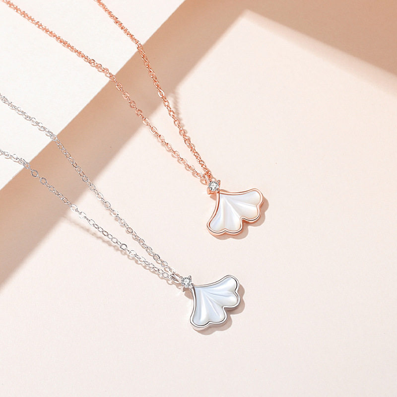 杏好有你小幸运s925白贝母纯银项链 欧雅恒项链