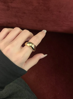 showdigu简约金属戒指