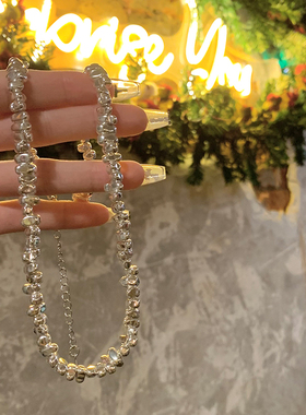 showdigu简约金属项链