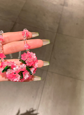 showdigu甜美花朵项链