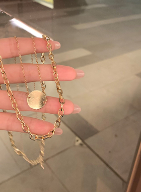 showdigu欧美小众锁骨链