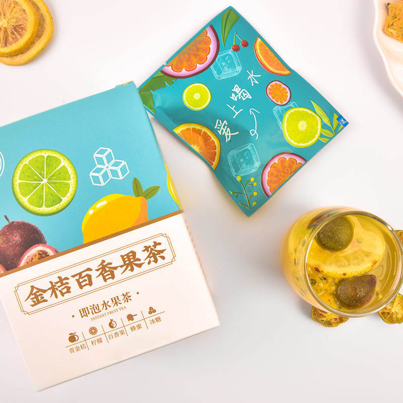 水果茶金桔柠檬百香果蜂蜜包茶包图片_4