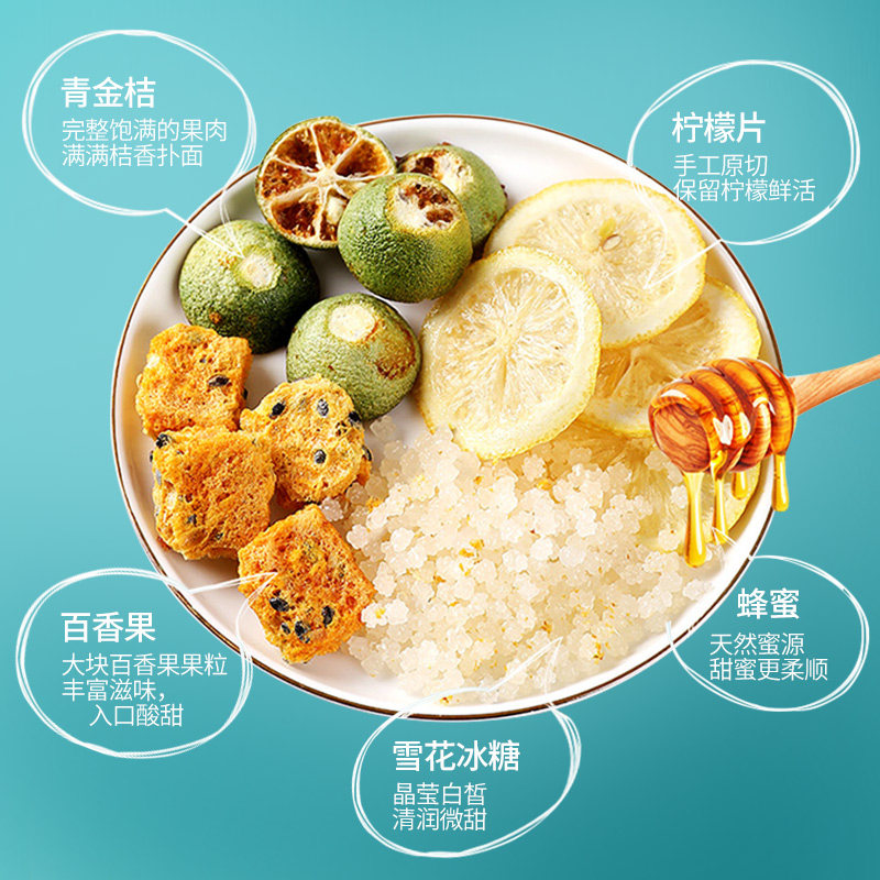 水果茶金桔柠檬百香果蜂蜜包茶包图片_2