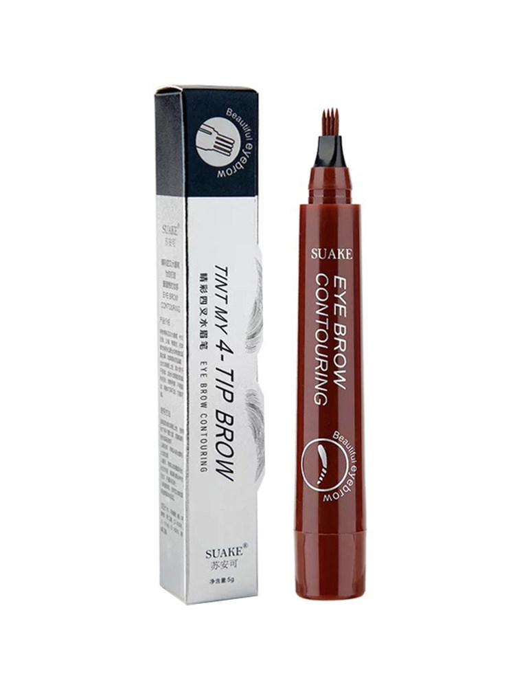 仿真根根分明野生眉四分叉 姿故寿司帘