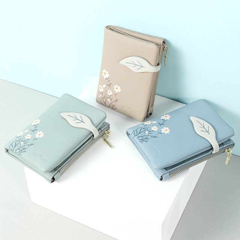 高级女小众短款软皮质感小巧零钱包 findchoose钱包