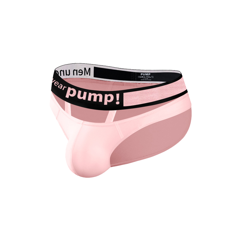 PUMP!镭射渐变镂空莫代尔性感低腰运动青年大V腰带男士吊环三角裤,淘宝优惠券,粉丝福利购,淘宝优惠卷