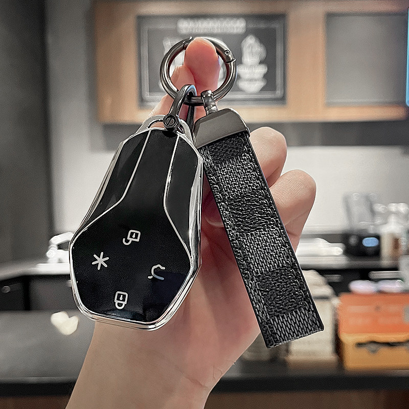 适用昊铂钥匙套25款新昊铂HT高档HL汽车gt埃安HyperGT扣全包壳女