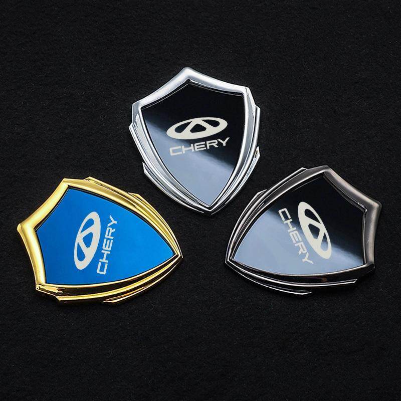 适用于奇瑞艾瑞泽5/8/瑞虎/9/5X/3X汽车金属盾贴车标装饰车身车窗