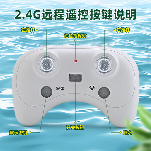 儿童玩具男孩生日礼物遥控沧龙可下水潜水2025新款电动模型遥控船 - 图2