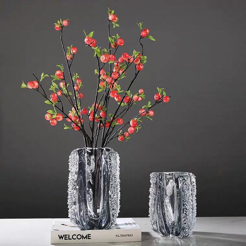 轻奢琉璃水晶玻璃花瓶水培现代创意简约餐桌电视柜客厅插花器摆件,淘宝优惠券,粉丝福利购,淘宝优惠卷