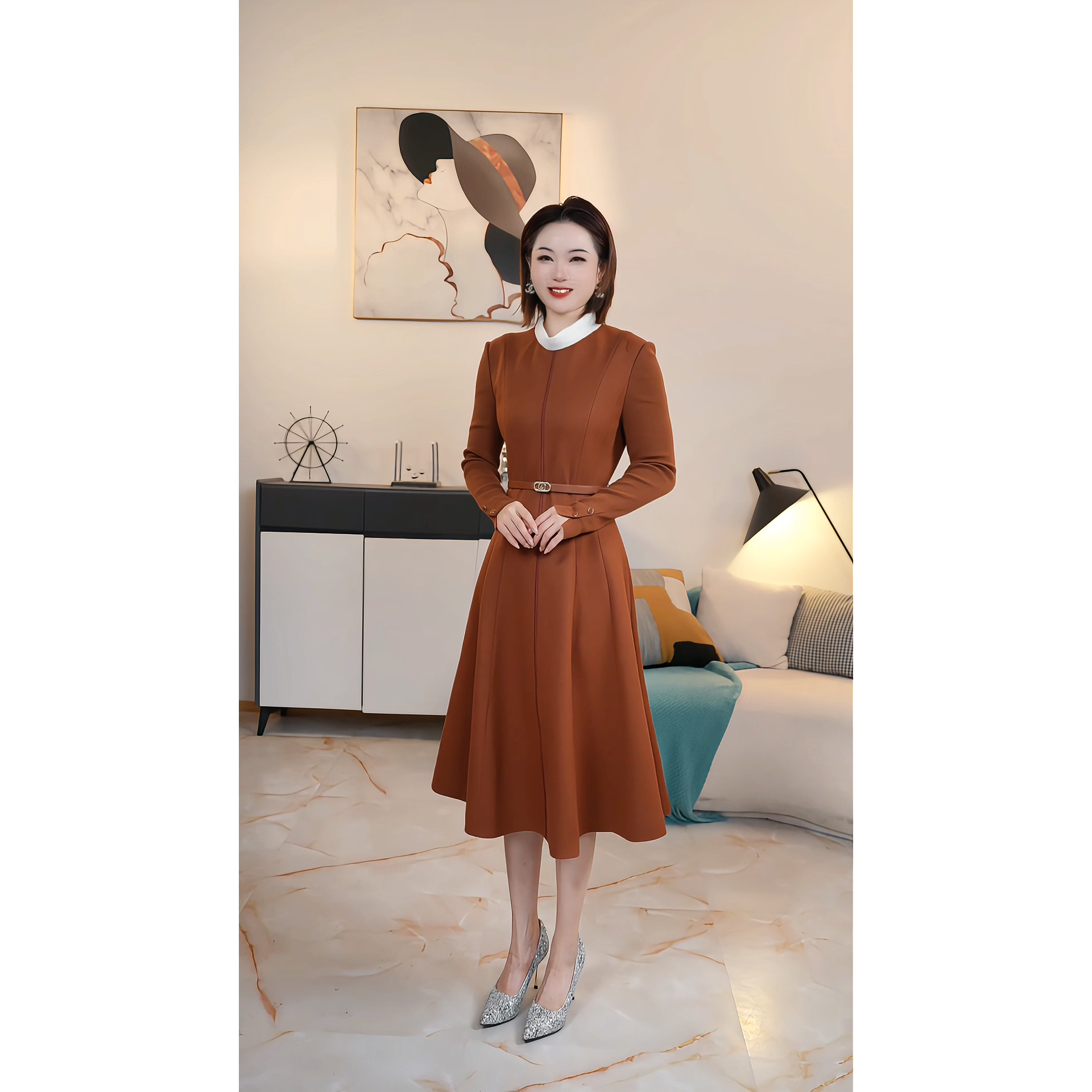 【撤柜清仓】D高端大码原创遮肉显瘦连衣裙 DA81,淘宝优惠券,粉丝福利购,淘宝优惠卷