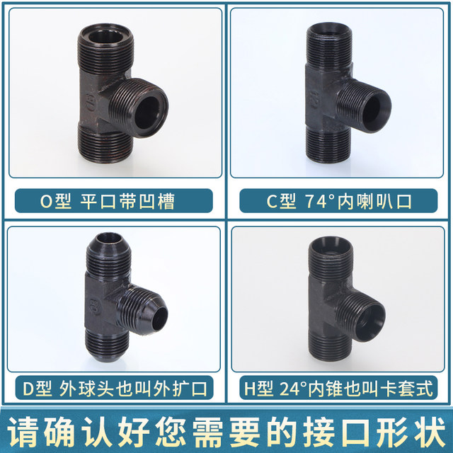 Hydraulic metric oil pipe joints
