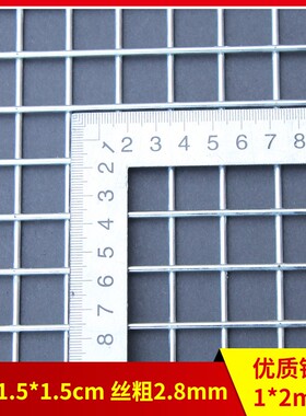 镀锌铁丝网片电焊网格建筑防护网钢丝网小孔铁网格网围栏养殖网