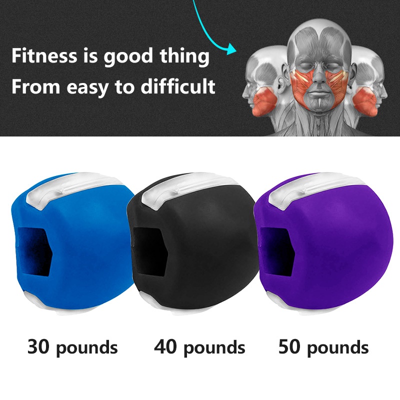 极速Jaw Muscle Exerciser Masseter jawline chew ball chew bit - 图2