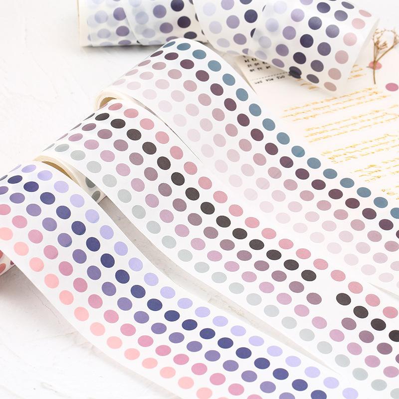 新品New 336 Pcs/lot Colorful dots Washi Tape Japanese Paper - 图1