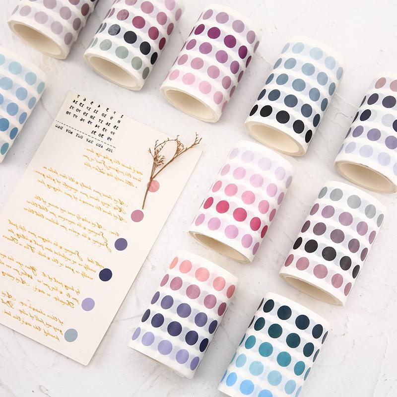 新品New 336 Pcs/lot Colorful dots Washi Tape Japanese Paper - 图0