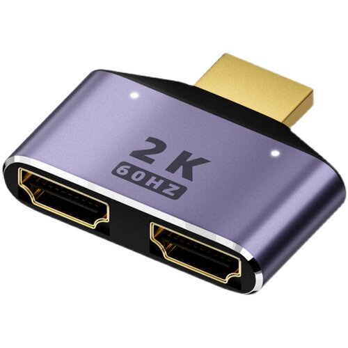 适用华为笔记本手机hdmi分配器一分二双向2k分屏无线投屏器二进一出高清音视频电脑电视屏幕一拖二显示转换器 - 图0