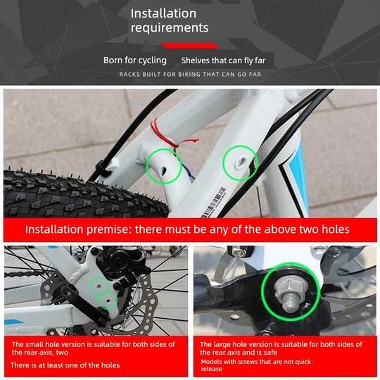 Adecuado para portaequipajes de asiento trasero de bicicleta de montaña Xidesheng, portaequipajes trasero portátil universal para bicicleta, portaequipajes trasero, pasajero