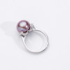 Edison Pearl Silver S925 Freshwater Purple Pearl Ring 11-12mm